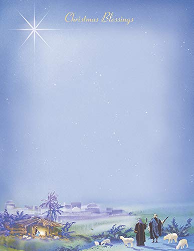 Wondrous Light Christmas Stationery Paper - 80 Sheets