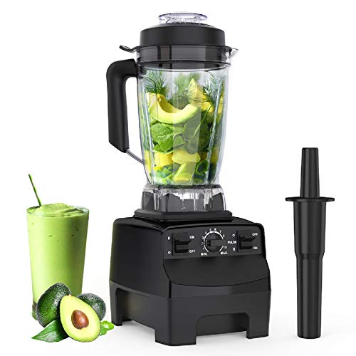 Homgeek, 1450W CACAGOO Countertop Blender for shakes and smoothies with 68 Oz BPA Free Tritan Container, Smoothie Blender Built-in Pulse for Kitchen, Crushing Ice, Frozen Dessert