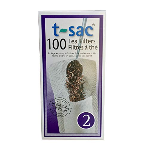 Modern Tea Filter Bags, Disposable Tea Infuser, Size 2, Set of 100 Filters - Heat Sealable, Natural, Easy to Use Anywhere, No Cleanup – Perfect for Teas, Coffee & Herbs - from Magic Teafit