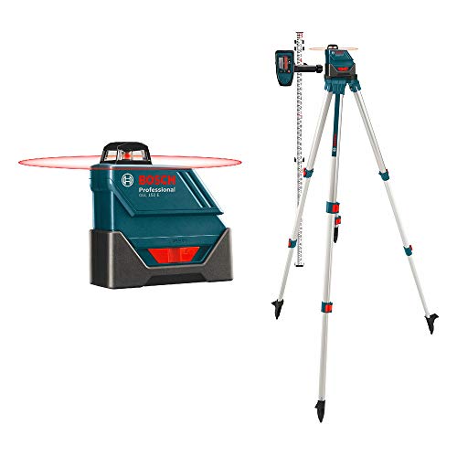 Bosch GLL 150 ECK-RT Self-Leveling 360-Degree Exterior Laser Level with LD3 Detector & Tripod Stand (Renewed)