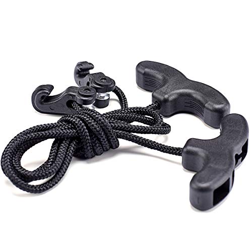 Crossbow Cocking Device Double Handle Crossbows Rope Cocker Aid Cocking String Tool(CT021,Black)