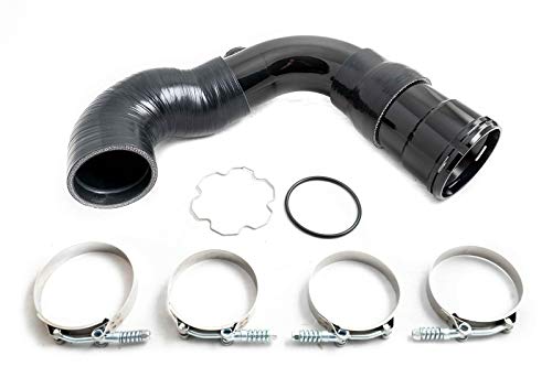 Galaxy Auto Gloss Black Cold Side Intercooler Pipe Upgrade Kit Compatible with 2011-2016 Ford 6.7 Powerstroke Diesel 6.7L (OEM Replacement)