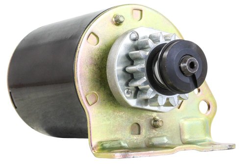 Rareelectrical New Starter Motor Compatible With Briggs & Stratton 693551 14 Tooth Craftsman Lawnmower Steel Flywheel By Part Numbers 693551 LG693551