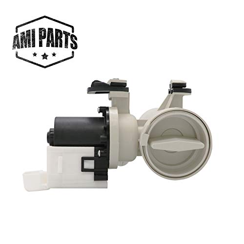 Replacement Washer Drain Pump Assembly W10130913 (ORIGINAL VERSION) By AMI PARTS - Replaces Washing Machine W10730972, 8540024,W10183434