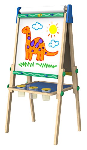 Crayola Kids Wooden Easel, Dry Erase Board & Chalkboard, Amazon Exclusive, Kids Toys, Age 4+