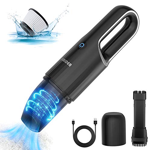 SEBIDER Handheld Vacuum Cleaner 8kPa Powerful Suction,U-Shape Cordless,Type-C Quick Charging, Lightweight, Home, Office and Vehicle Cleaning Device