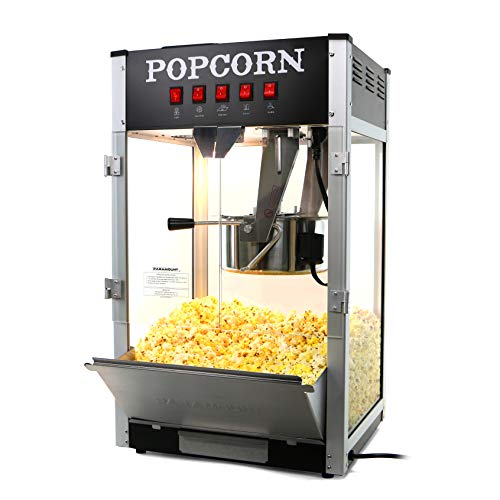 Paramount 16oz Popcorn Maker Machine - New 16 oz Hot Oil Commercial Popper [Color: Black]