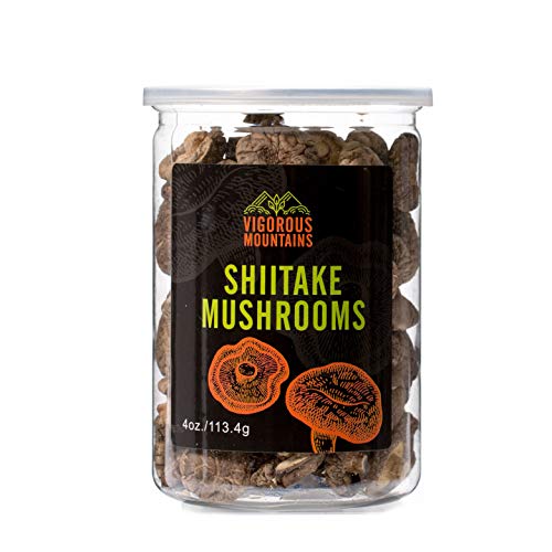 VIGOROUS MOUNTAINS Dried Shiitake Mushrooms Shitake 4 Ounce