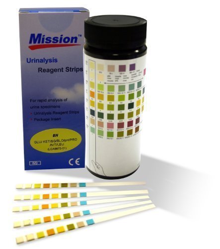 Urine Test Strips Mission 10 Parameter Urinalysis - Pack of 100 Strips