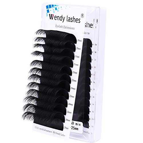 Lash Extensions .10 .15 .20 .25mm Eyelash Extension Lashes C/D Curl Classic Lash Extensions Mixed Length Individual Lashes Supplies 8-25mm Length (0.20-D, Mixed 20-25mm)