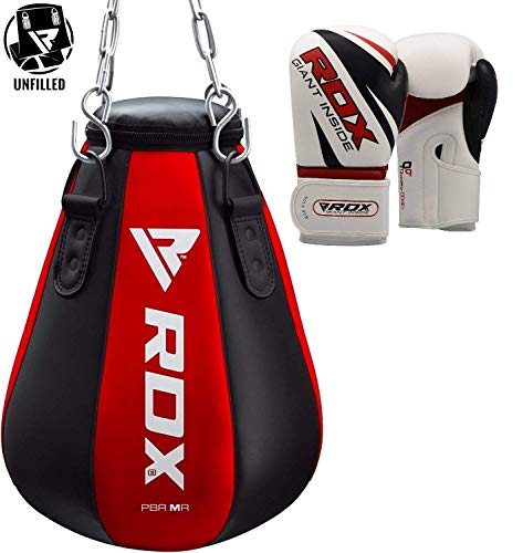 RDX MMA Maize Punch Bag Boxing UNFILLED Heavy Kickboxing Grappling Muay Thai Sparring Training Gloves Hanging Chain