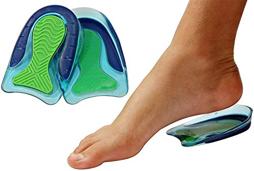 KidSole Sport Traction Shock Absorbing Lightweight Gel Heel Cups For Kid's With Sensitive Heels, Heel Spurs, Plantar Fasciitis, or Ankle Pain (Kid's Size 3-7) 2 Pairs, 4 Single Heelcups