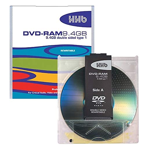 HHB 9.4GB (240 Minutes) 2-3x Double-Sided DVD-RAM Disc in Type 4 Cartridge