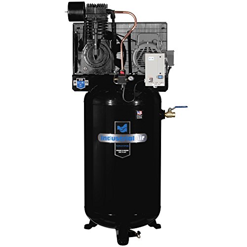 Industrial Air IV7518075 Vertical 80 gallon Two Stage Cast Iron Industrial Air Compressor