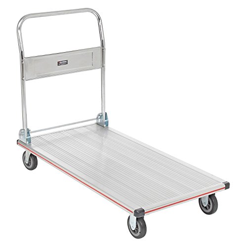 Folding Platform Truck, Aluminum, 48 x 24, 600 Lb. Capacity