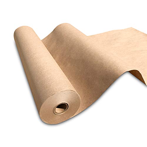 NY Paper Mill Brown Kraft Paper 17.50' x 2400' (200 feet) Jumbo Roll, Ideal for Gift Wrapping, Art & Craft, Postal, Packing, Shipping, Floor Covering, Parcel, Table Runner, 100% Recycled Made in USA