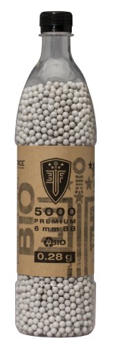 Elite Force Premium Biodegradable 6mm Airsoft BBS Ammo.28 Gram, 5000 Count (2279062)