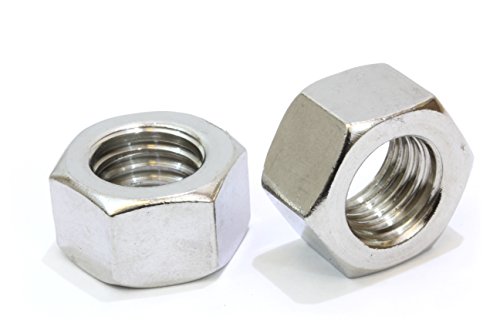 1/4'-20 Stainless Hex Nut (100 Pack), by Bolt Dropper, 304 18-8 Stainless Steel Nuts.