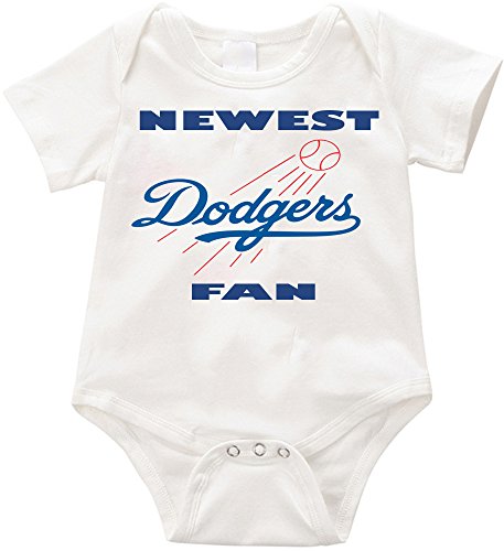 SW-USA Newest Dodgers fan Unisex onesie-2 Infant Romper Creeper (3-6months, White)