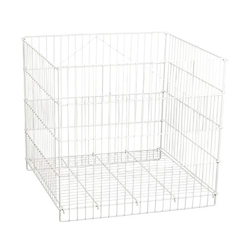 White Wire Dump Bin - 26' X 26' X 30'