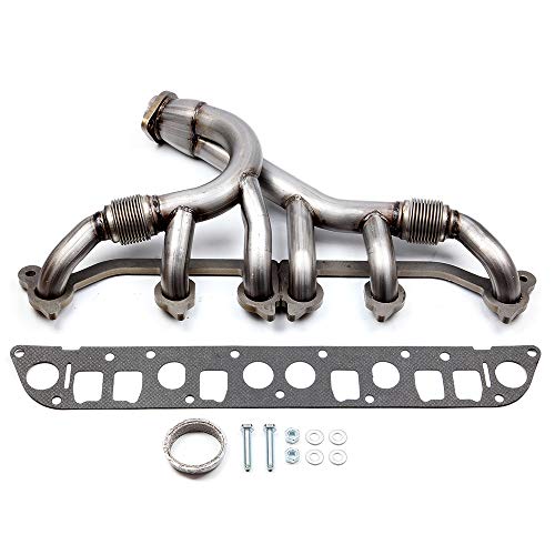 cciyu Stainless Steel Exhaust Manifold Kit Fits 1991-1999 for Jeep Cherokee 1991-1992 for Jeep Comanche 1993-1998 for Jeep Grand Cherokee 1997-1999 for Jeep TJ 1991-1995 1997-1999 for Jeep Wrangler