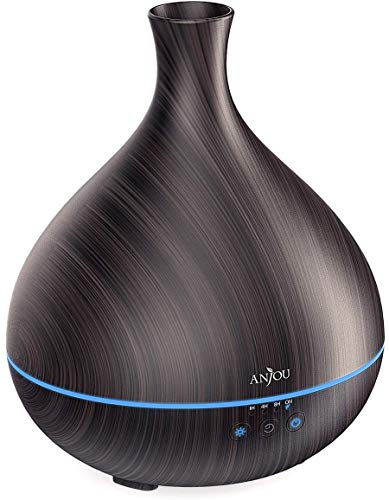 Essential Oil Diffuser,Anjou 500ml Cool Mist Humidifier,One Fill for 12hrs Consistent Scent & Aromatherapy, World's First Diffuser with Patented Oil Flow System for Home & Office