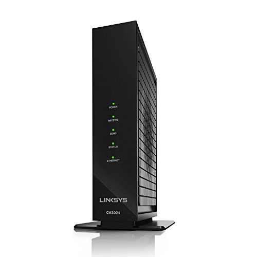 Linksys CM3024 High Speed DOCSIS 3.0 24x8 Cable Modem, Certified for Comcast/Xfinity, Time Warner, Cox & Charter (Modem Only, No Wifi Functionality)