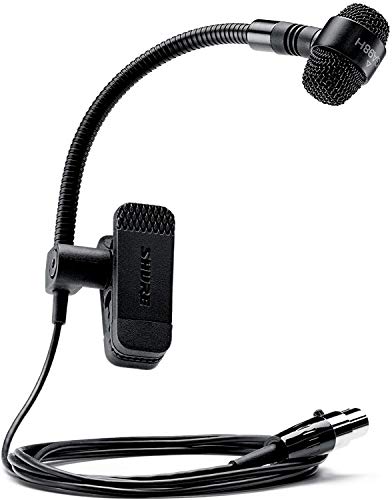 Shure PGA98H-TQG Cardioid Condenser Gooseneck Instrument Microphone with TA4F Connector for use with Wireless Systems