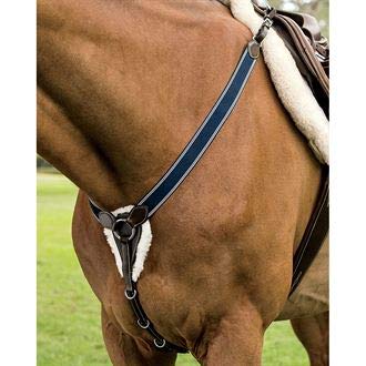 Dover Saddlery Elastic Jumper Breastplate, Horse, Brown