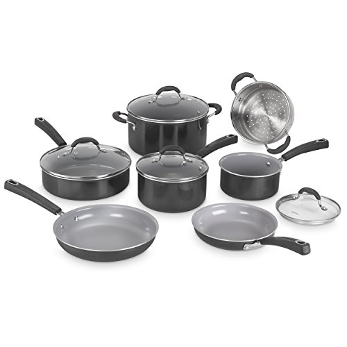 Cuisinart Advantage Ceramica XT Cookware Set, Medium, Black