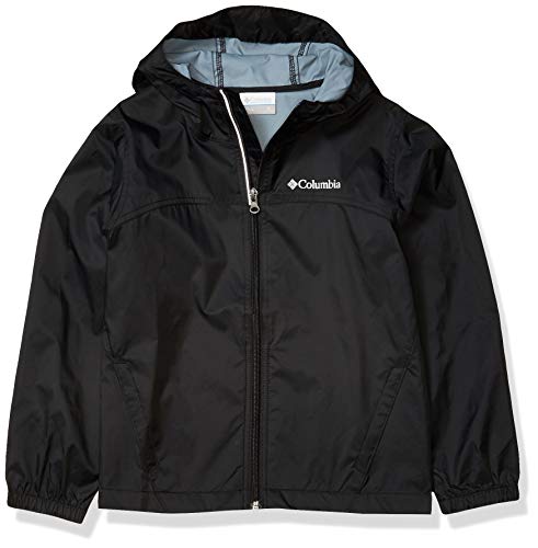 Columbia Boys Glennaker Rain Jacket, Waterproof & Breathable, BLACK, Medium