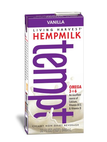 Living Harvest Tempt Hemp Milk, Vanilla, 32-Ounce Containers (Pack of 12)