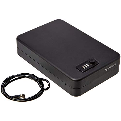 AmazonBasics Portable Security Case Lock Box Safe, Combination Lock, XXL