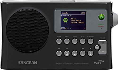 Sangean WFR-28 Internet Radio/FM-RBDS/USB/Network Music Player Digital Receiver with Color Display (Renewed)
