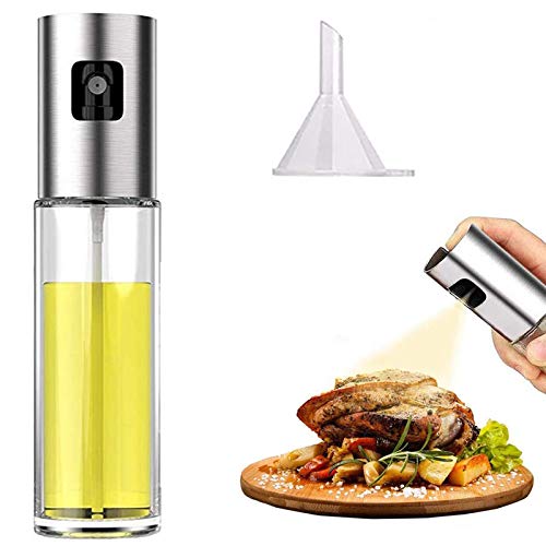 Olive Oil Sprayer, 100mlOil Spray for Cooking, Spray Bottle Olive Oil Sparyer Mister for Cooking, BBQ, Salad, Baking, Roasting, Grilling