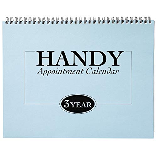 3-Year Appointment Calendar Planner, Monthly Schedule Organizer, Flip Calendar Diary with Tabs, Spiral Bound Top, 8 ½” Wide x 11” Long