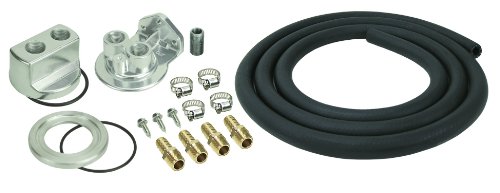 Derale 15716 Engine Oil Filter Relocation Kit,Silver