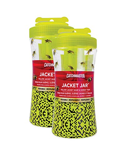 Catchmaster Yellow Jacket, Hornet, Bee & Wasp Trap - Pack of 2 Jars