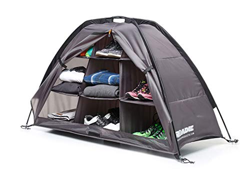 ROADIE Tent & RV Organizer with Zippered Flap, 9-Shelf Storage -Patent Pending