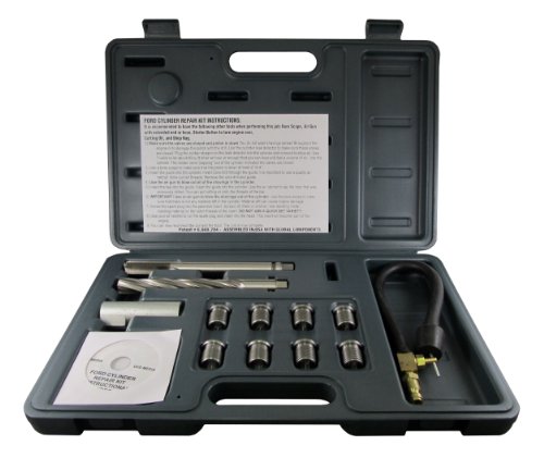CalVan Tools 38900 Two Valve Ford Triton Tool Kit - Foolproof Repair System, Spark Plug Thread Repair Kit. Tools and Equipment