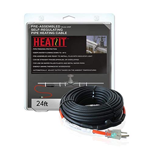 HEATIT JHSF 24-feet 120V Regulating Pre-assembled Pipe Cable