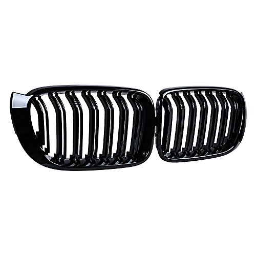 Anzios Glossy Black Front Grill Kidney Grille Compatible with Car 14-18 F25 LCI X3 F26 X4