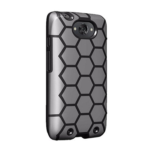 Verizon Geometric Case for Motorola Droid Turbo - Black and Gray