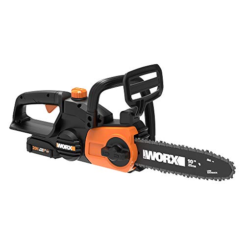 Worx WG322 20V Power Share Cordless 10-inch Chainsaw with Auto-Tension