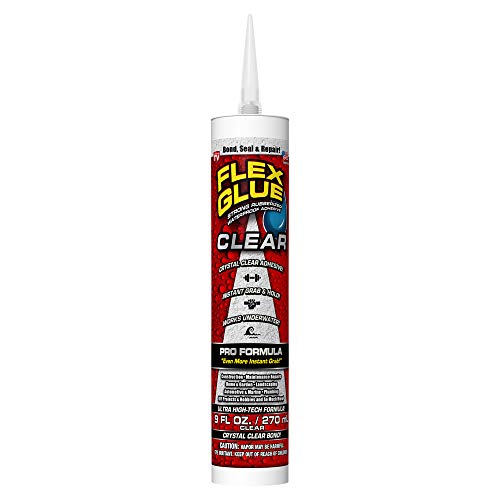 Flex Seal Glue Clear 9 oz PRO Formula - Super Strong Transparent Waterproof Adhesive