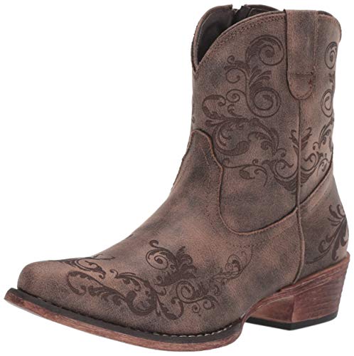 Roper Women's Short Stuff Fashion Boot, Brown, 8 US