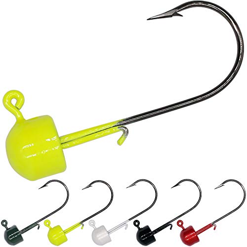 XFISHMAN Ned-Rig-Jig-Heads Finesse Mushroom Shroom Jig Heads Kit 25 Pack (1/5 oz)