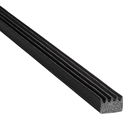 TRIM-LOK - X103HT-25 Trim-Lok Ribbed Rectangle Rubber Seal – .375” Height, .625” Width, 25’ Length – EPDM Foam Rubber Seal with High Tack (HT) – Ideal Door and Window Weather Seal – Garage Doors, Cars, Boats