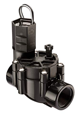 Rain Bird CP100 In-Line Automatic Sprinkler Valve, 1' Threaded Female x Female,Black