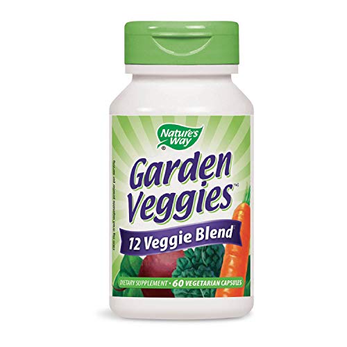 Nature's Way Garden Veggies, 12 veggie blend, 60 vegetarian capsules